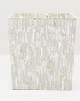 Pigeon and Poodle Cortona Rectangular Wastebasket, Tapered