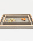 Pigeon and Poodle Manchester Rectangular Tray - Straight, 2-Piece Set