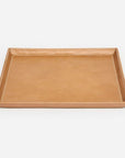 Pigeon and Poodle Marcel Full-Grain Leather Square Tray, Pack of 2