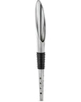 Grand Cru Barware Pouring, Aerating, and Decanting Stopper, Black/Steel