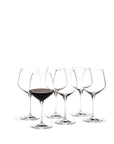 Perfection Burgundy Glass, Clear, 20 Oz, Set of 6