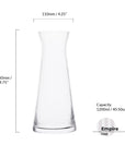 Empire Water Carafe, Clear