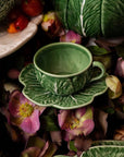 Cabbage Tea Cup & Saucer Mugs Bordallo Pinheiro