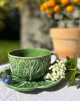 Cabbage Tea Cup & Saucer Mugs Bordallo Pinheiro
