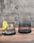 Empire DOF Tumblers Smoke, Set of 2 Tumblers Anton Studio Designs