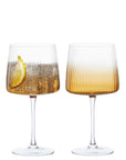Empire Gin Glasses Amber, Set of 2 Cocktail Glasses Anton Studio Designs