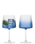 Empire Gin Glasses Blue, Set of 2 Cocktail Glasses Anton Studio Designs