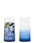 Empire Hiball Tumblers Blue, Set of 2 Highballs Anton Studio Designs