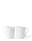 Rhombe Mug With Handle Set , White, 11.2 Oz Mugs Lyngby Porcelæn