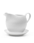 Rhombe Gravy Boat, White, H: 4.7"