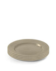 Rhombe Earth Lunch Plate, Clay, Ø: 9.1"