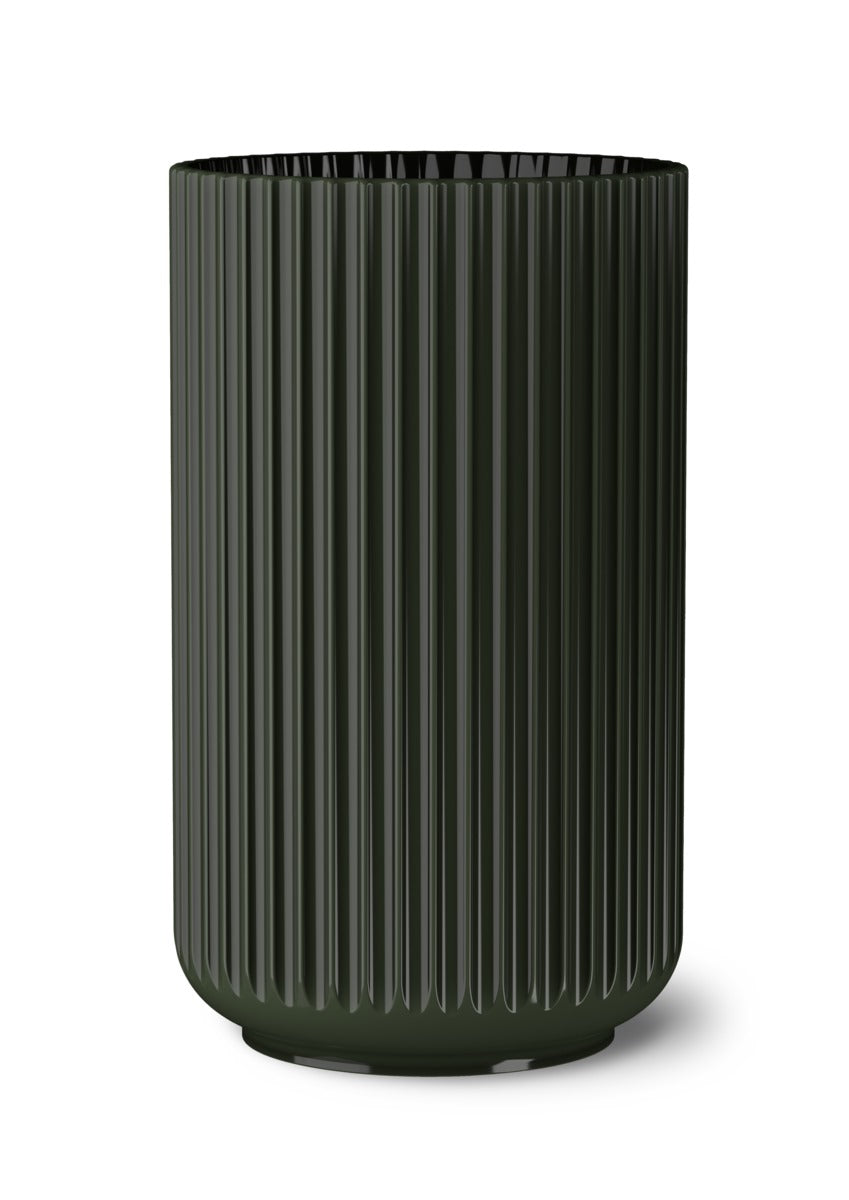 Lyngby Porcelæn Vase - Dark Green