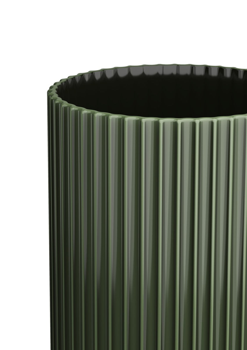 Lyngby Porcelæn Vase - Dark Green