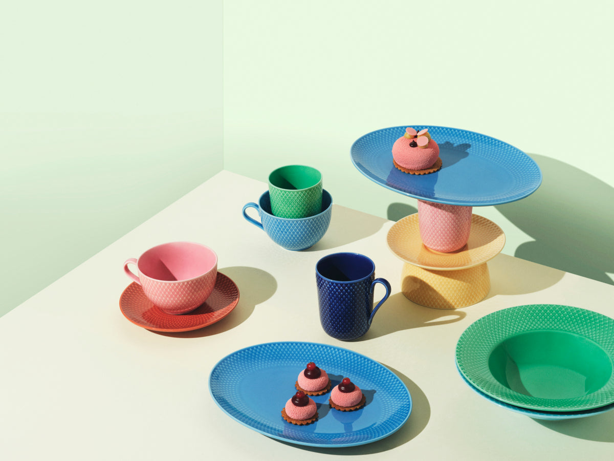 Rhombe Color Mug With Handle Mugs Lyngby Porcelæn