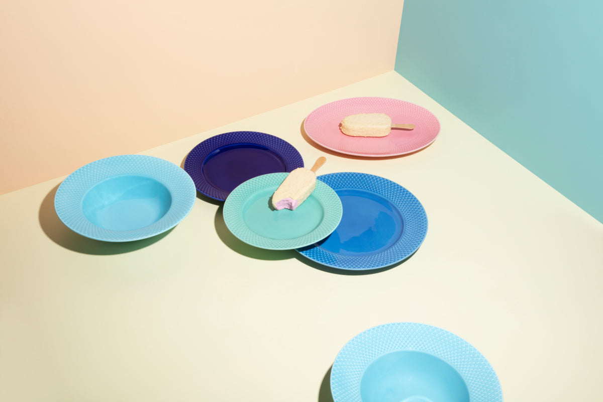 Rhombe Color Dinner Plate, Ø: 10.6&quot;