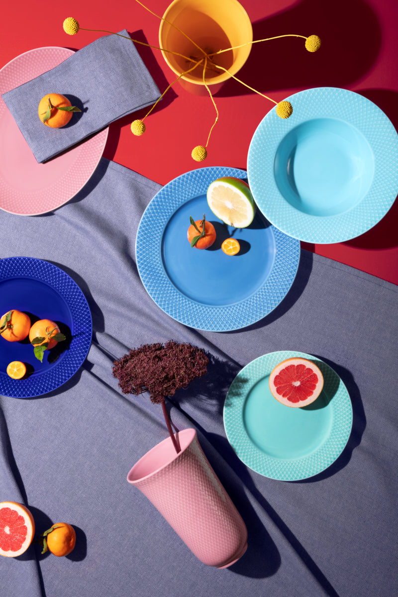 Rhombe Color Dinner Plate, Ø: 10.6&quot;