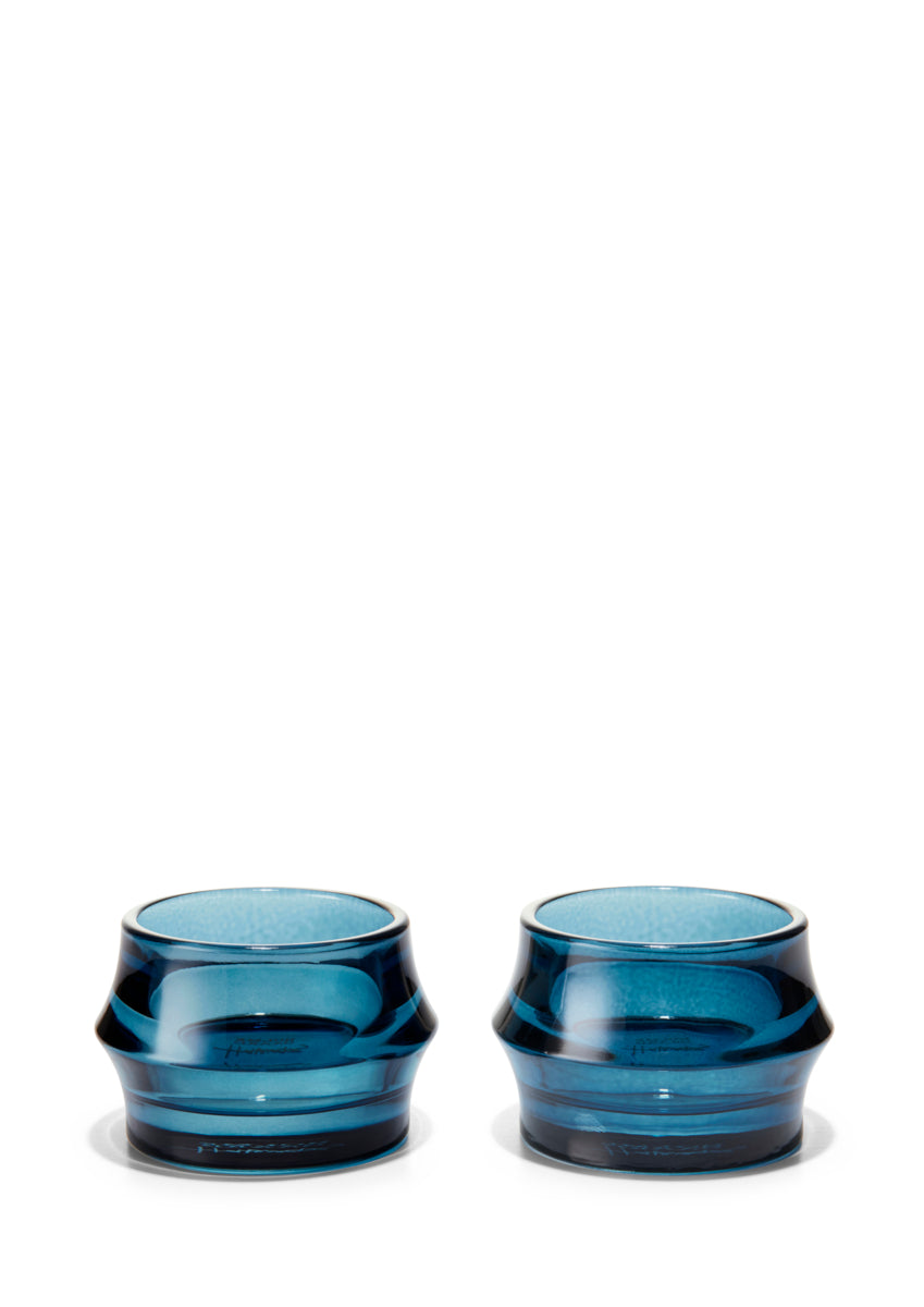 ARC Tealight Holder, Dark Blue, Set of 2