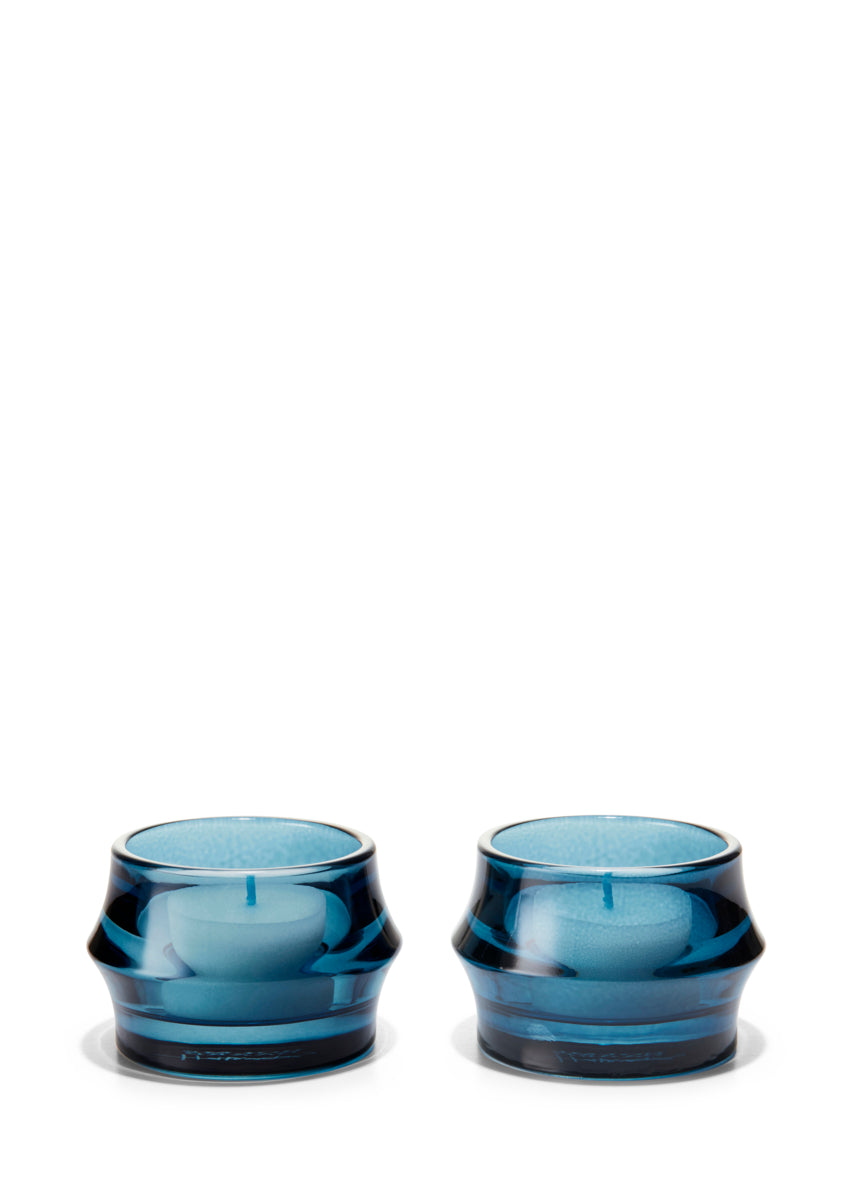 ARC Tealight Holder, Dark Blue, Set of 2