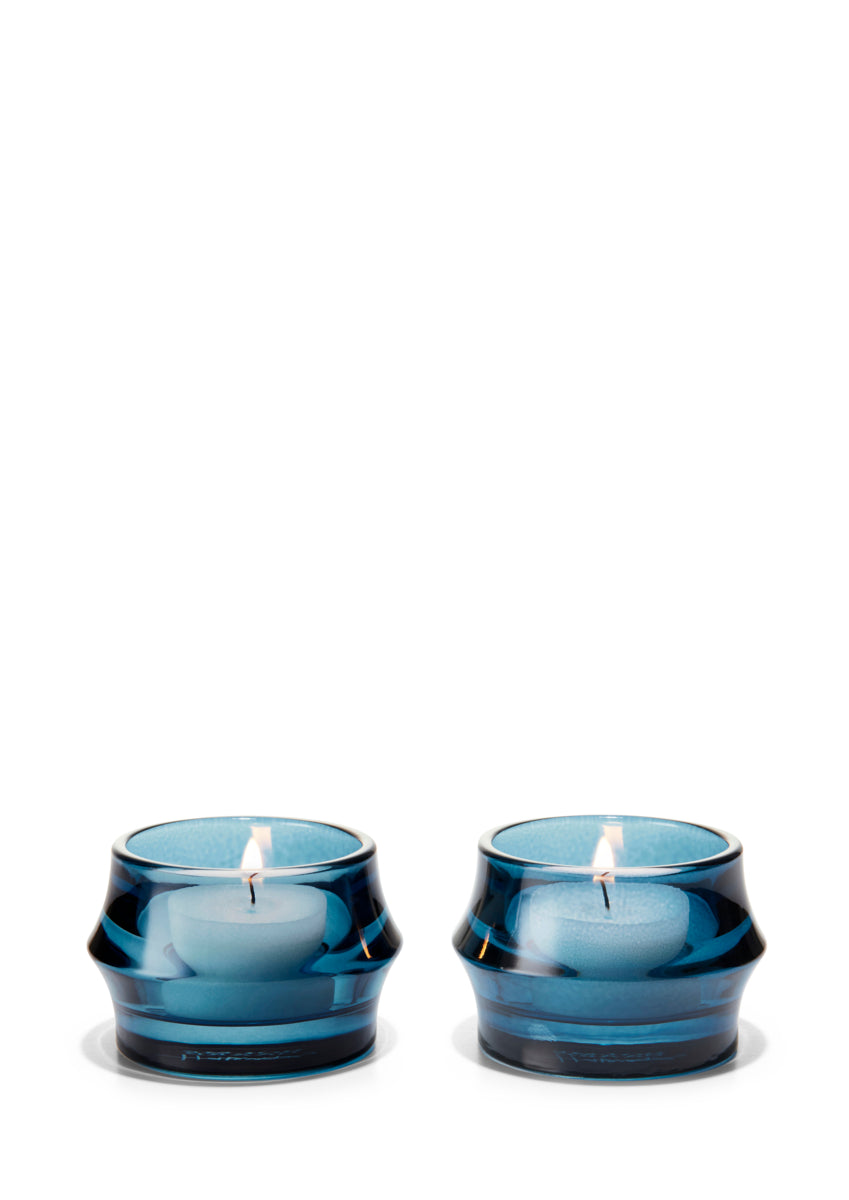 ARC Tealight Holder, Dark Blue, Set of 2