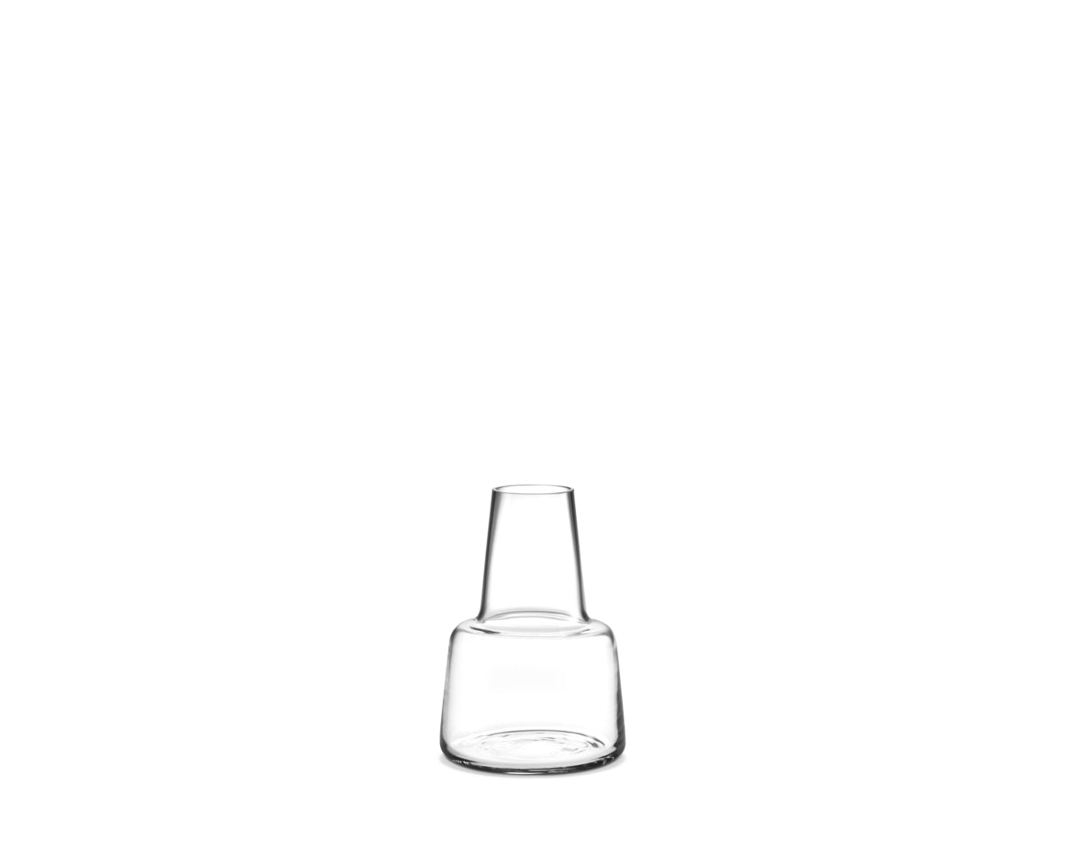 Flora Vase Medium Neck, Clear, H: 4.7&quot;