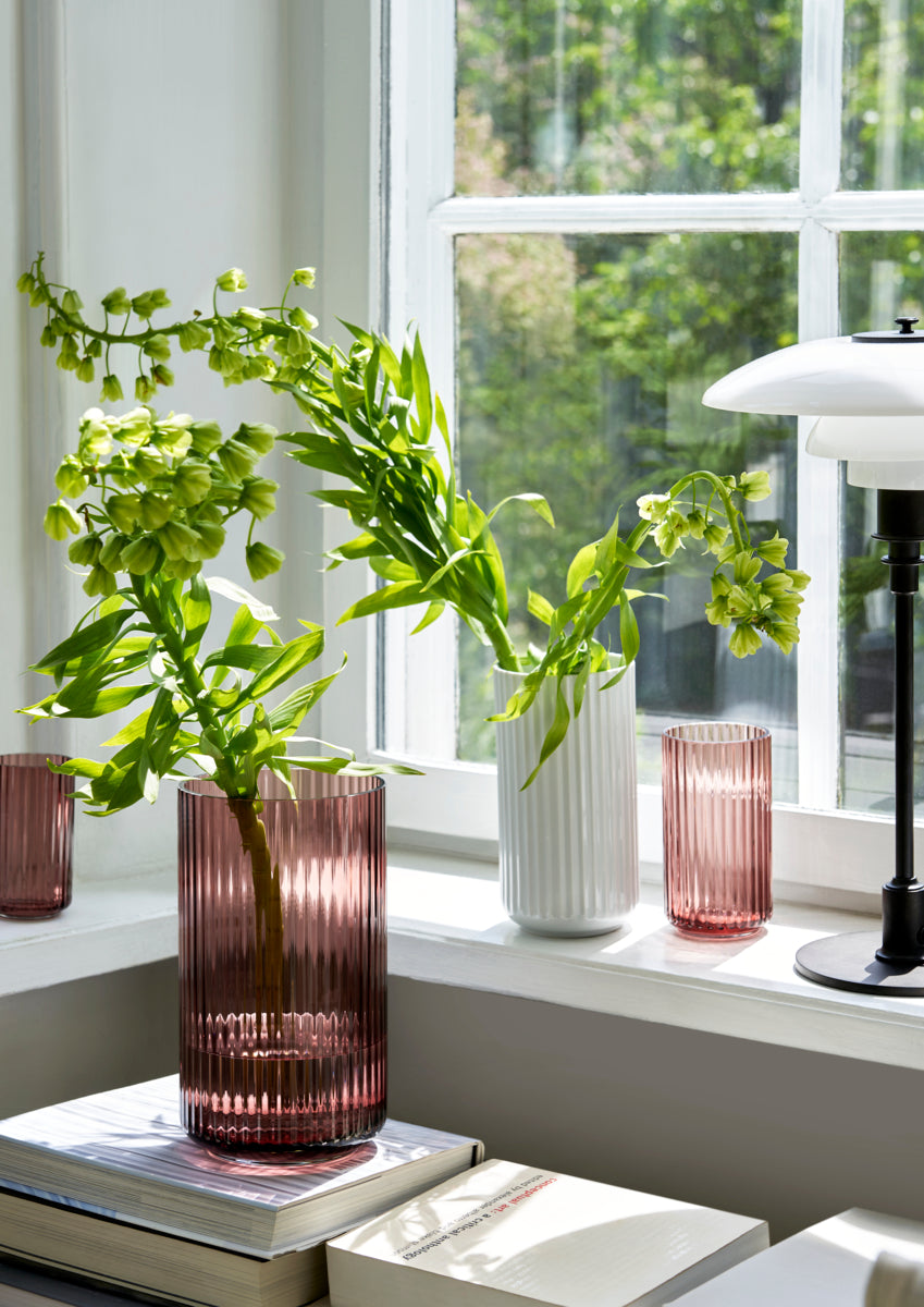 Lyngby Porcelæn Vase - Burgundy