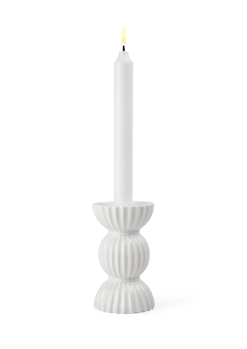 Tura Candleholder, H: 4.9" Candleholders Lyngby Porcelæn