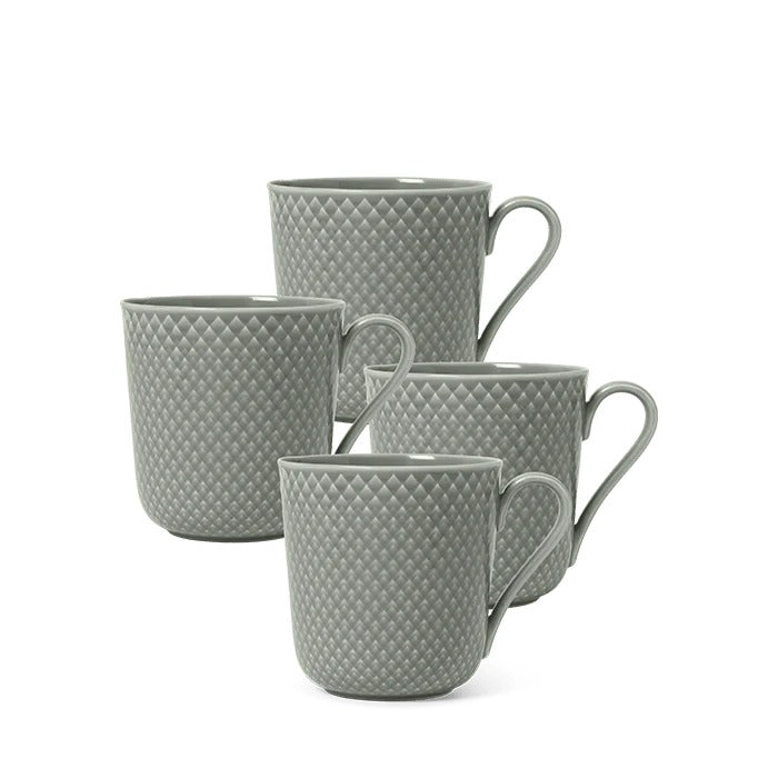 Rhombe Earth Mug with Handle, 13.2 Oz
